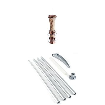 Opus Select A Bird Tube Wild Bird Feeder With Hanging Pole Amazon