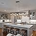 OYIPRO Kitchen Island Light, 5 Lights Pendant Light Metal Wire Cage Hanging Lamp Industrial Ceiling Light Fixture Painted Black E26 Socket