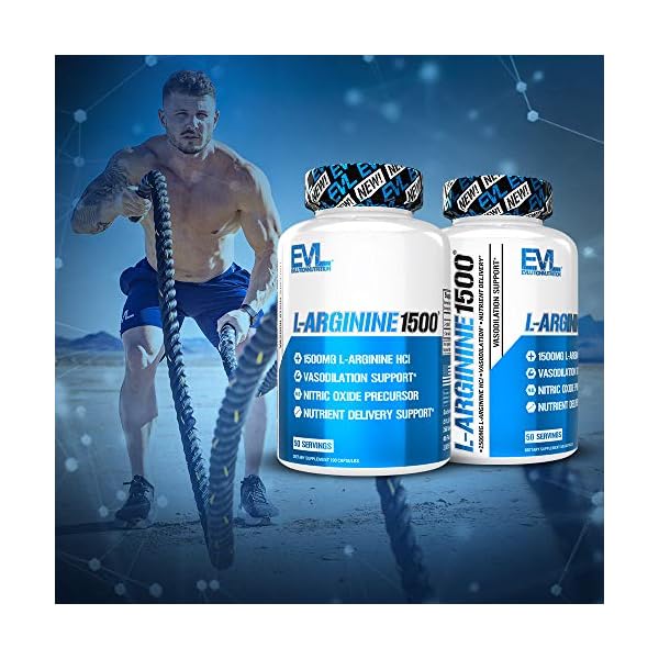 Evlution-Nutrition-L-Arginine-1500-mg-Ultra-Pure-Nitric-Oxide-Supplement-Muscle-Growth-and-Vascularity-Energy-Stamina-Powerful-NO-Booster-Essential-Amino-Acids-100-Capsules Evlution Nutrition L-Arginine 1500 mg, Ultra-Pure Nitric Oxide Supplement, Muscle Growth and Vascularity, Energy…