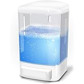 Evhome Manual Soap Dispenser Wall Mount Hand Sanitizer Dispenser 33.8oz Commercial Soap Dispenser for Bathroom Kitchen Restaurant School, Shampoo Dispenser for Liquid Gel Chamber 1000ml-trans