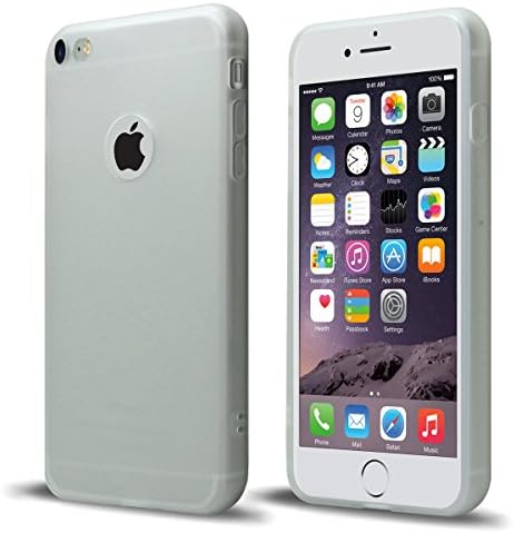 iPhone 6S Case, iPhone 6 Case, Ultra Slim Matte White Flex-Gel Silicone TPU Case Cover by Cbus Wireless
