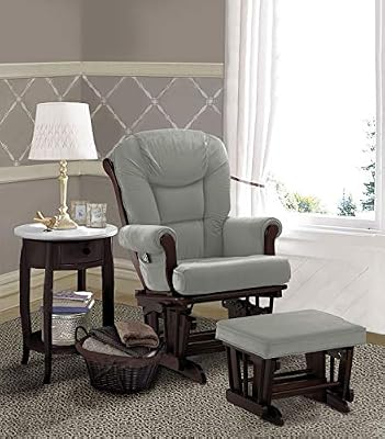 shermag glider rocker combo espresso with grey
