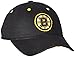 NHL Boston Bruins Women's Face-Off Adjustable Slouch Cap, One Size, Black
