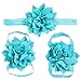 Baby Girls Headbands and Barefoot Sandals Set 10 Pairs,Hair Bows Accessories and Footwear Ribbon for Toddler 3-30 Months,Gifts for Daughter Niece Birthday,Perfect for Daily Use Matching Outfits