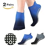 CozTake Yoga Socks Non Slip Skid Pilates Ballet Barre with Grips Cotton For Women