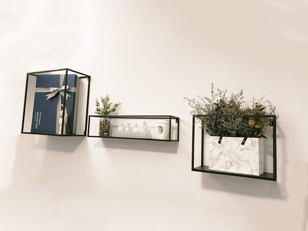 Moving Shelf Decoration 2 Layers Of Retro Style Shelves Storage Display Stand With Iron Bracket Size Medium Amazon Co Uk Kitchen Home