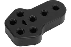 Aramox Exhaust Hanger Bushing, Car Exhaust Hanger Bushing Muffler Rubber Insulator Mount Bracket Universal 7 Holes 12mm Dia(B