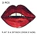 Special100% 2 PC Large Red Lips Patches,Iron On Patches Or Sew on for Clothing Glitter Sequin Embroidered, Red Sequins Lip Patch DIY Motif Embroidered Applique Craft