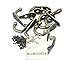 ALIMITOPIA 20pcs Metal Hook with 40pcs Screw,Small Size Antique Bronze Tone Door Wall Mounted Hook Hanger