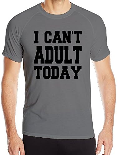 Man I Can't Adult Today Pizza Sleep Workout Shirts 100% Polyester Jogging