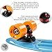 Flybar 22 Inch Kids Skateboard – Mini Cruiser Skateboards for Kids Ages 6-12, Outdoor Toys, Lightweight, Durable, Non-Slip Deck, ABEC-7 Bearings, Holds up to 175 lbs (Blue Orange)