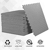 ComFy Mat Foam Interlocking Floor Tiles 24x24 Grey 4 pcs 16 sq ft view 7