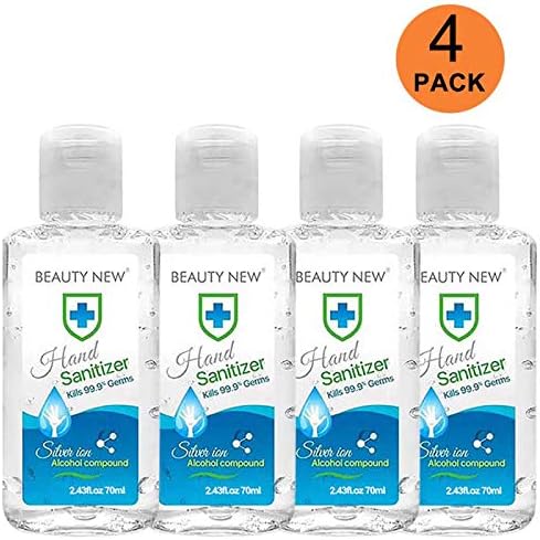 Disposable Hand Wash Gel, 70ml Hand Sanitizer Bulk Rinse Free Soap Gel for Adults & Children(4 PCS)