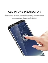 MP-MALL - Protector de pantalla para Samsung Galaxy S8 Plus, [cristal templado] [cubierta completa] [marco de alineación fácil instalación]