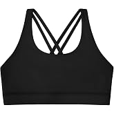 Stelle Girls Sports Bra Cross Back Training Bras for Dance Yoga 6Y-15Y | Moisture-wicking Fabric, Soft Stretch Support, Removable Pads, Ballet, Cheer, Running, Active Comfort