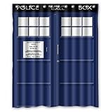 Winterby Custom Police Box Public Call Waterproof Fabric Bathroom Shower Curtain 60