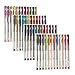Positive Art 48-Color Gel Pen Set – Best Pens For Scrapbooking, Adult Coloring Books, Drawing – Standard, Glitter, Metallic, Neon, Rainbow & Pastel – Long Lasting, Non-Toxic, Acid-Free Ink (48-Piece)