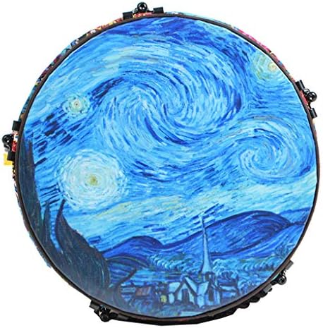 Djembes 8 In/10 In/12 In Selected Goat Skin Drum African Drums Traditional Handmade Super Sound Fair Trade Wonderful Gift Hand Drums (Color : Natural, Size : 25 cm)