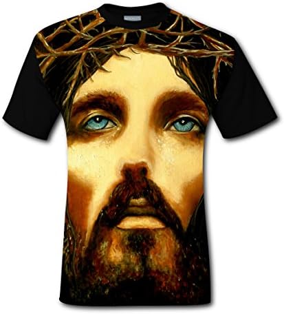T-shirt Jesus Christ, Oil Painting lovely Comfortable breathable and quick drying mens T-shirtM