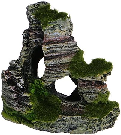 Kalttoy Aquarium Ornament Mountain View Decor Rockery Landscape Rock Hiding Cave Tree Aquarium Decoration