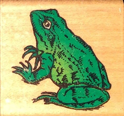 Comotion FROG #2 #596 Wood Mounted Rubber Stamp