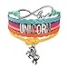 Cute Unicorn Bracelet Wristband Handmade Rainbow Jewelry Infinity Charm Gifts Party Favor 9 Styles (Rainbow)