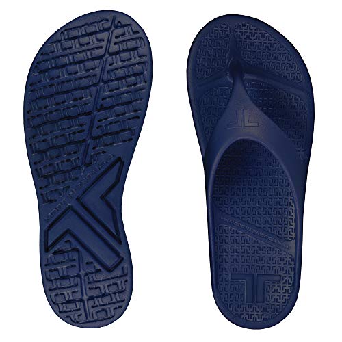 Flip Flop Soft Sandal Shoe Footwear by Telic, Deep Ocean, 3XL