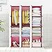 KOUSI Kid dresser Baby Clothes Rack Kid Wardrobe Closet Bedroom Armoire Cube Organizer Formaldehyde-Free Furniture(Pink, 8 Cubes 2 Hanging Sections)