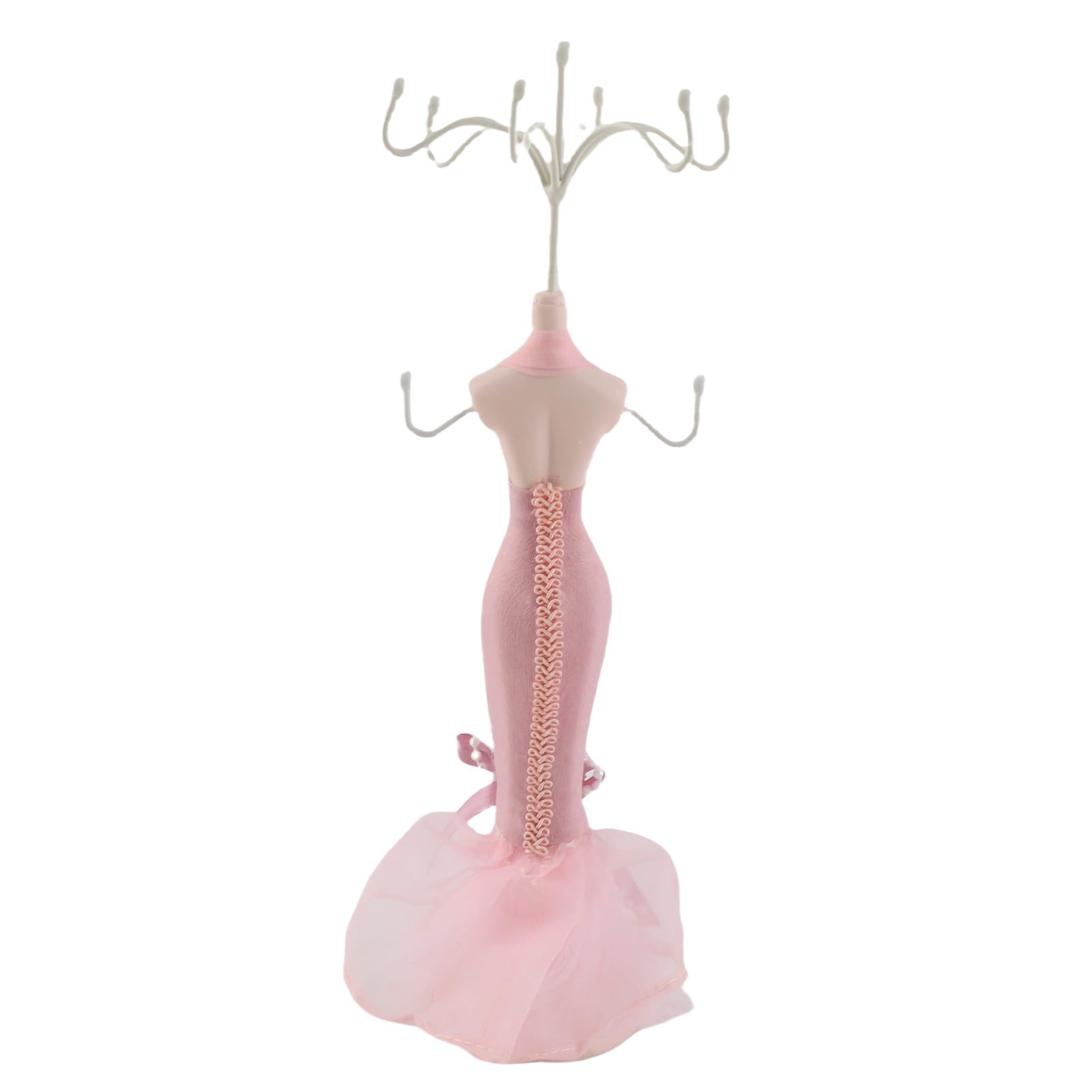 Jewellery Display Stand Princess Dress Necklace Jewellery Stand Holder Lady Model Dress High-Heeled Shoes Earring Necklace Ring Jewellery Holder Stand Display(Small Model)
