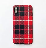 iPhone XR Case, Ebetterr Plaid Print Protective Cover Shell, Matte Slim Fit Anti Scratch Shockproof Impact Resistant Soft TPU Bumper Flexible Rubber Silicone Case iPhone XR 6.1 inch 2018 Release