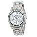 Crystals Watch,Han Shi Fashion Ladies Women Girls Faux Chronograph Quartz Classic Round Clock (A, Silver)