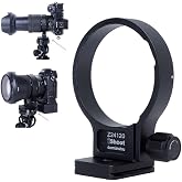 iShoot CNC Metal Tripod Mount Ring Lens Collar Compatible with Nikon Nikkor Z 24-120mm F4 S Lens, Lens Support Holder Bracket Bottom is Arca-Swiss Fit Quick Release Plate Dovetail Groove