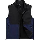 Msmsse Men's Outerwear Lightweight Vest Standing Collar Puffer Sleeveless Jacket for Hiking Running Golf