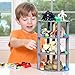 Strictly Briks Compatible with Lego Large Classic Circle Stackable Baseplates, Brik Tower Building Set, 100% Compatible with All Major Brands, Gray, 4 Base Plates & 30 Stackers, 8 Inches in Diameter