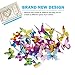 CYWLIFE Wall Decals Stickers Art 3D Butterfly 60PCS 5 Colors, “No Fall Off” Vinyl Wallpaper Home Decor for Kids Living Room Bedroom Kitchen, Removable Crafts Wall Decoration