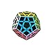 I-xun Carbon Fiber Speed Magic Cube Bundle, Pyraminx Skewb Megaminx Cube - 3 Pack