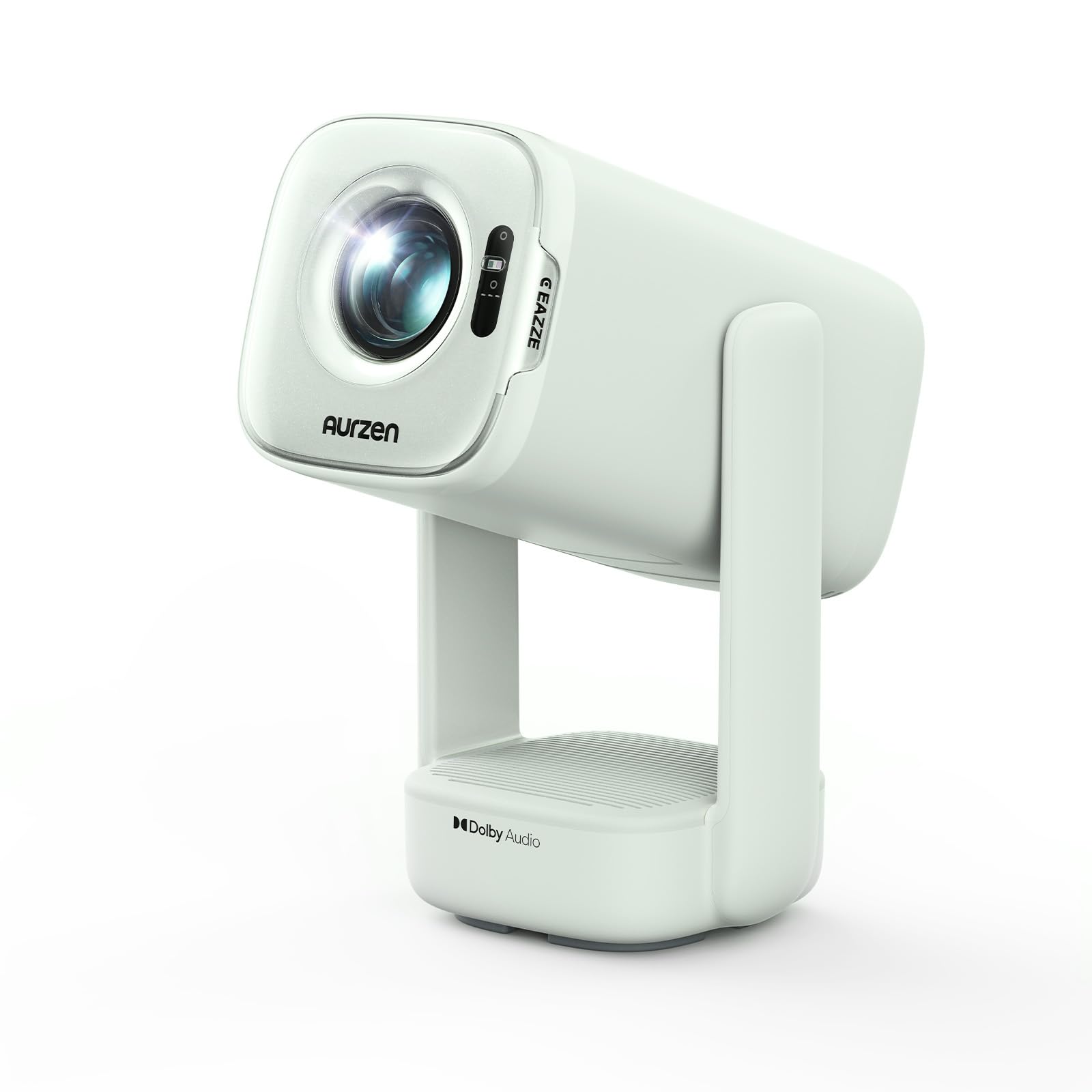 Photo 1 of Aurzen D1 air Smart Portable Projector with WiFi and Bluetooth, USB-C Powered, Easy Auto Setup, 16W Dolby Audio, Built-in Official Apps, Native 1080P HDR10, Outdoor Movie Projector 4K Supported, Green