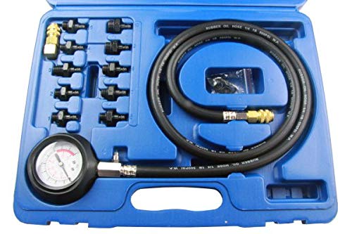 US PRO 12pc Oil Pump Pressure Test Kit Low Oil Warning 5388