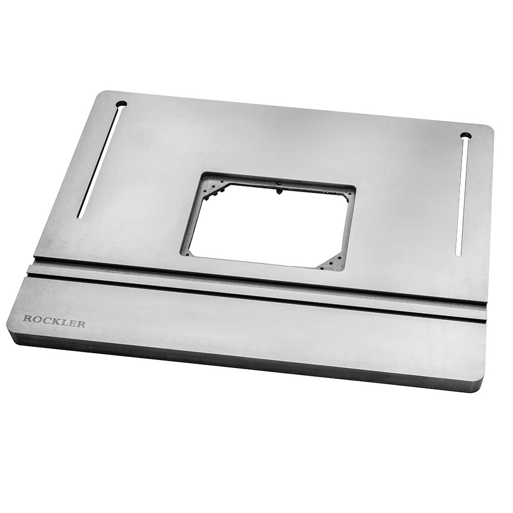 Photo 1 of 1-½” Thick ProMax Cast Iron Router Table Top - Smooth Routing Table Router w/Truss Head Machine Screw, Plate Levelling Screw, Split Lock Washer, Hex Nut - Professional Routing Table Woodworking Tools