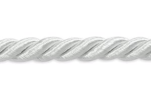 Expo International Charlotte 3/16-Inch Twisted Cord Trim, 20-Yard, White