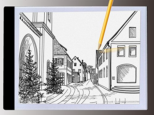 A4 Ultra-thin Portable LED Light Box tracer USB Power LED Artcraft Tracing Light Pad Light Box for Artists,Drawing, Sketching, Animation