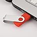JUANWE 10 Pack 2GB USB Flash Drive USB 2.0 Thumb Drives Jump Drive Fold Storage Memory Stick Swivel Design - Red
