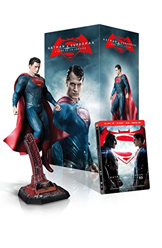 Batman V Superman : L'aube De La Justice - Coffret Figurine Superman Exclusive - Ultimate Edition - Blu-Ray 3d + Blu-Ray 2d + Dvd + Copie Digitale Ultraviolet