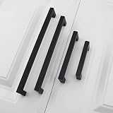 LONTAN 10 Pack Black Cupboard Handles 128mm Center 140mm Length 12mm view 5