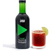 Three Spirit Non-Alcoholic Alternative Spirit - The Social, 50cl | Adaptogens, Cacao, Damiana &amp; Lion's Mane | Active Botanical, Gluten Free &amp; Vegan Drinks