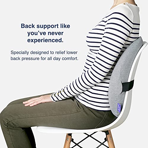 Cushion Lab Extra Dense Lumbar Pillow Patented Ergonomic MultiRegion