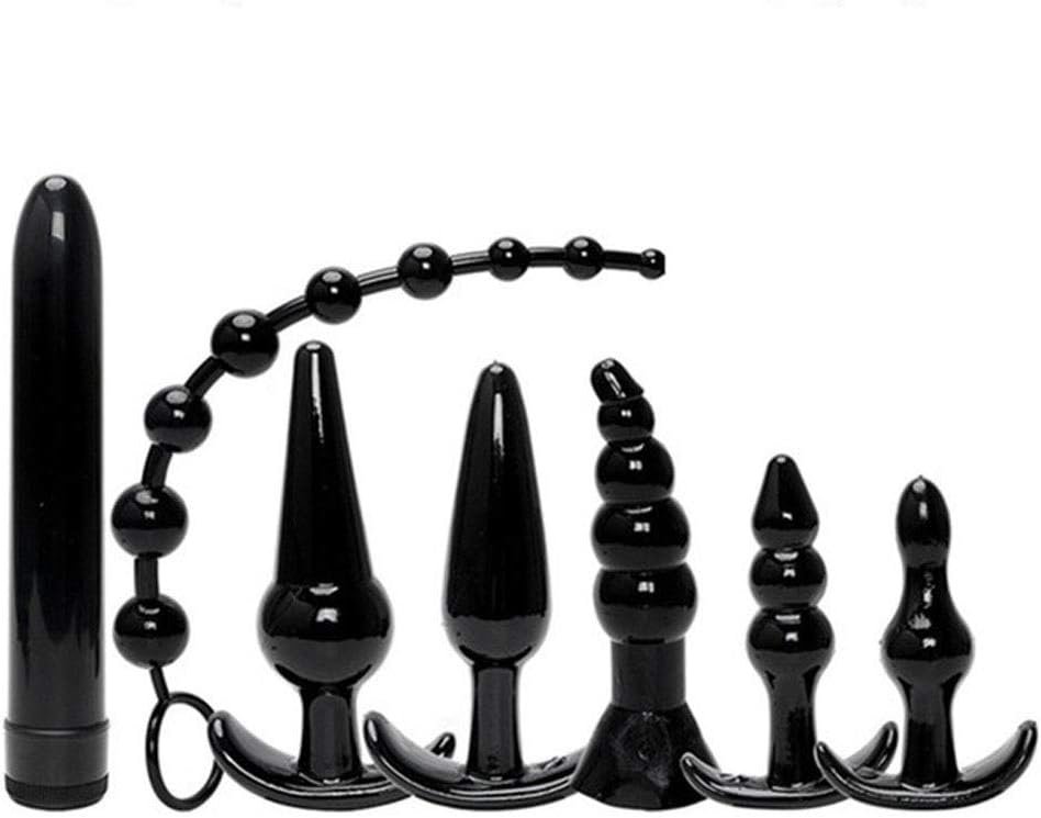 Set of 7 Beginner Statered Set Silicone Trainer Set for Women Men Couple (Black)