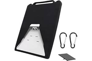 LYREH Case Cover Compatible with Starlink Mini, Silicone Satellite Dish Protective Cover with 2pcs Protector Hooks to Hang Satellite Dish on The Backpack for Non-Stop Signal(Black)