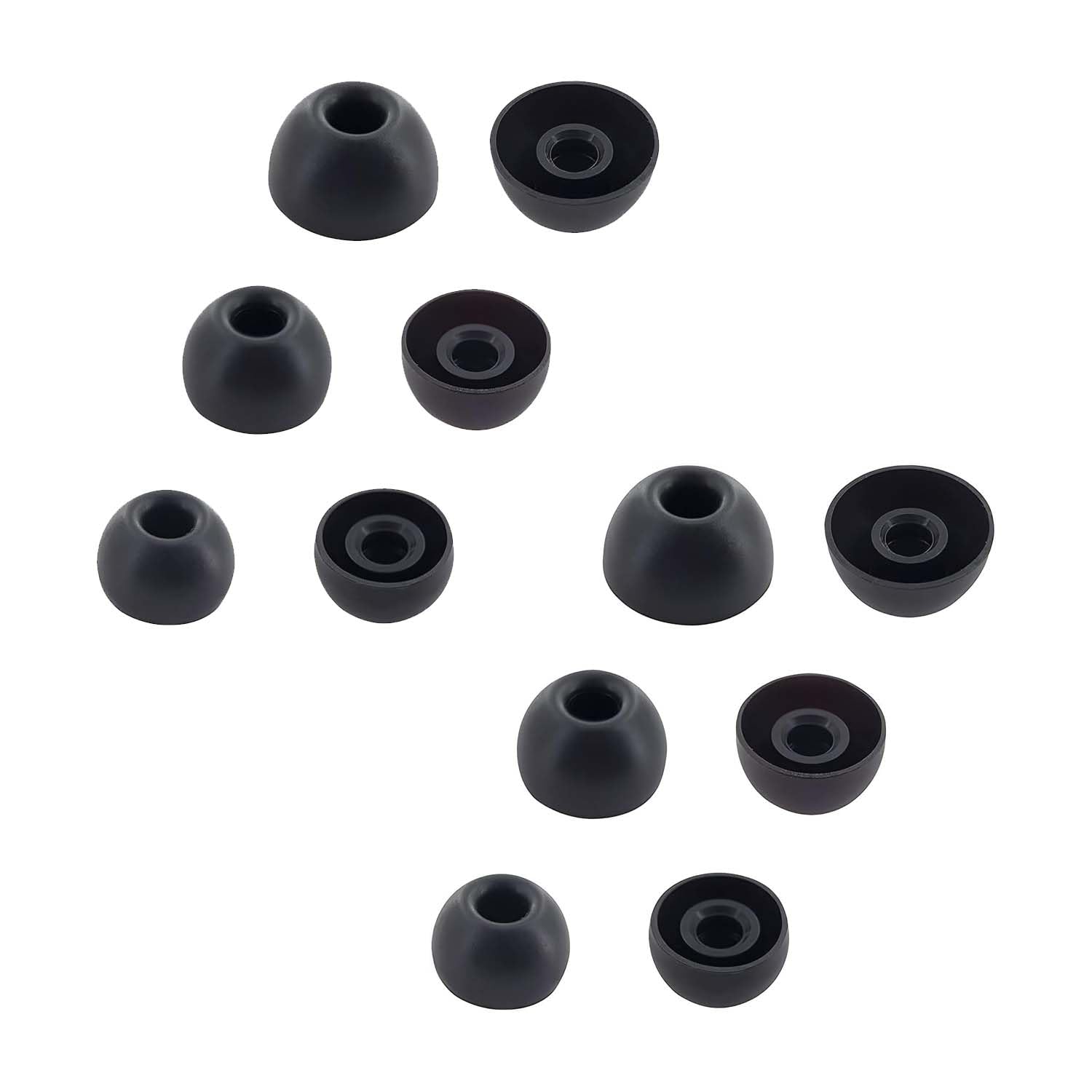 Adhiper Fit Pro Earbuds Compatible with Beats Studio Buds and Beats Fit Pro Headphones, Non-Slip Silicone Replacement Earbuds with Noise Cancelling (Black)