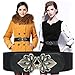 Fasker 2 Pack Womens Vintage Waist Belt Wide Elastic Stretch Retro Cinch Belt